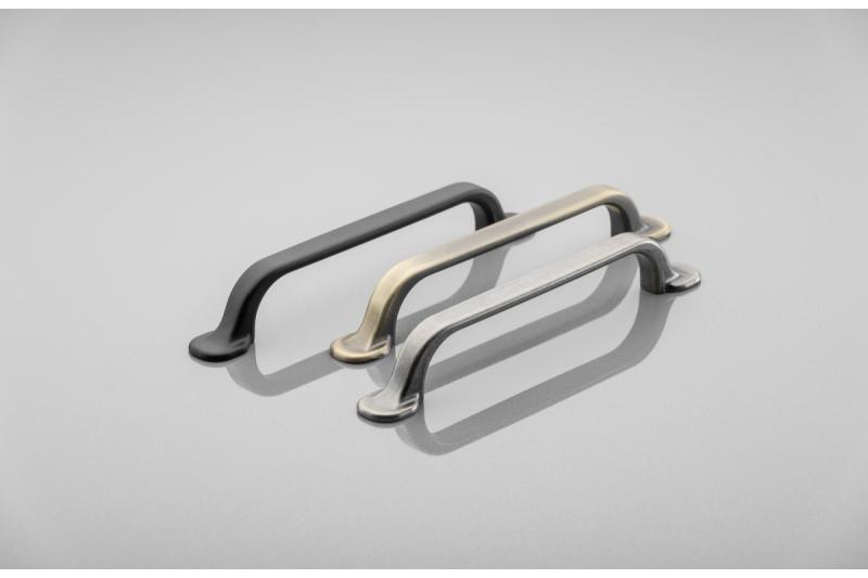 Zamak-handgreep RETRIS C = 128 mm, matzwart 1208966193 - Set van 6