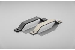 Zamak handle STEP C = 160 mm, antique silver