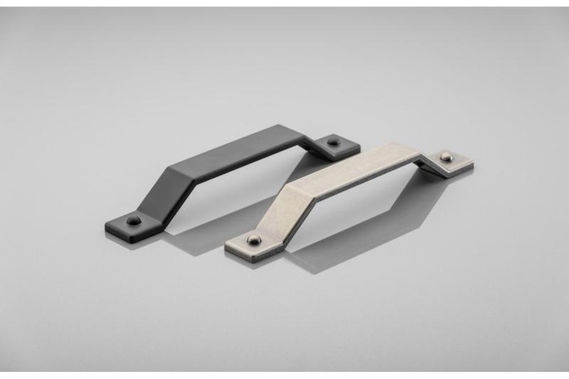 Zamak-handgreep STEP C = 160 mm, antiek zilver 1208966204 - Set van 5