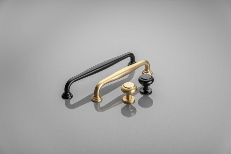 Fittinghouder STILO C=160 mm geborsteld goud 1208966208 - Set van 3