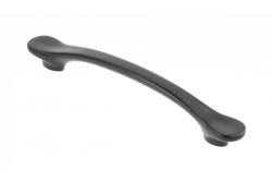 Zamak fogantyú VENICE C = 128 mm fekete matt 1208966229 - Készlet 4