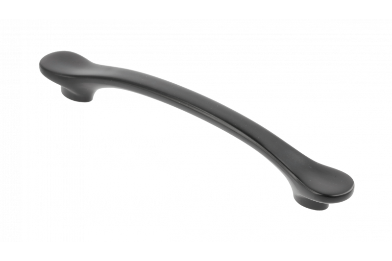 Zamak-greep VENICE C = 128 mm, matzwart 1208966229 - Set van 4