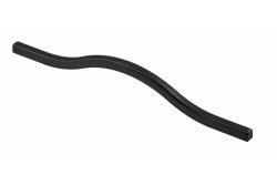 Zamak fogantyú VITO C=160 mm fekete matt (BLK) 1208966246 - Készlet 4