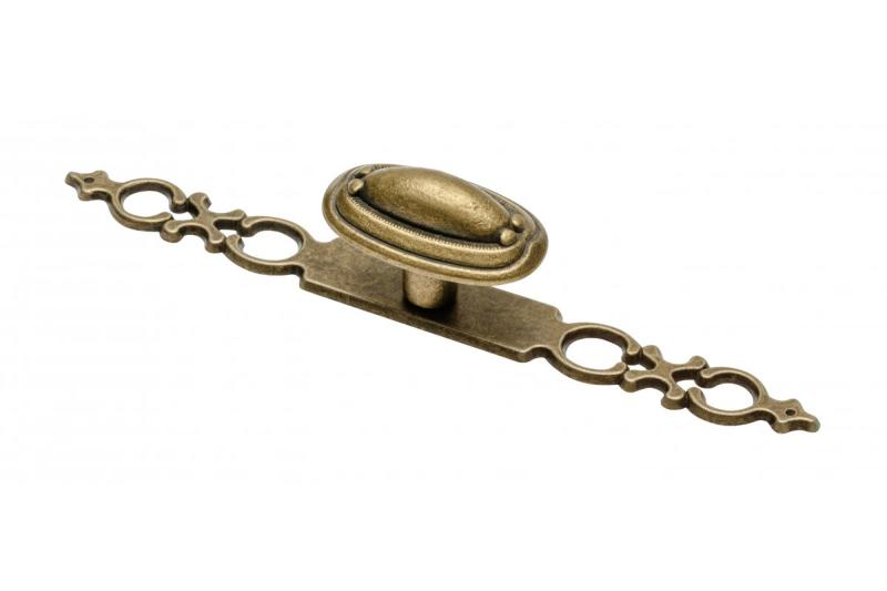 Zamak-knop 1146 antiek messing 1208966259 - Set van 13