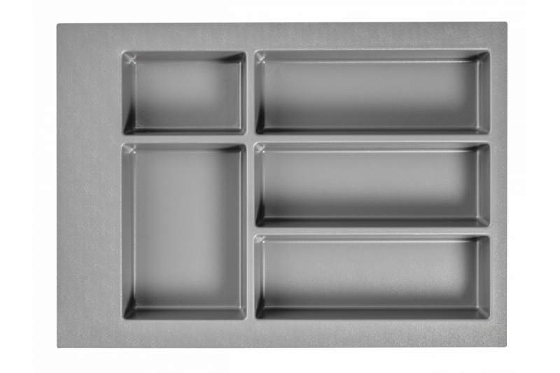 Decor Cutle Bestekbakken Inzet voor Keukenlade 400 Antraciet 1208966374 - Set van 2
