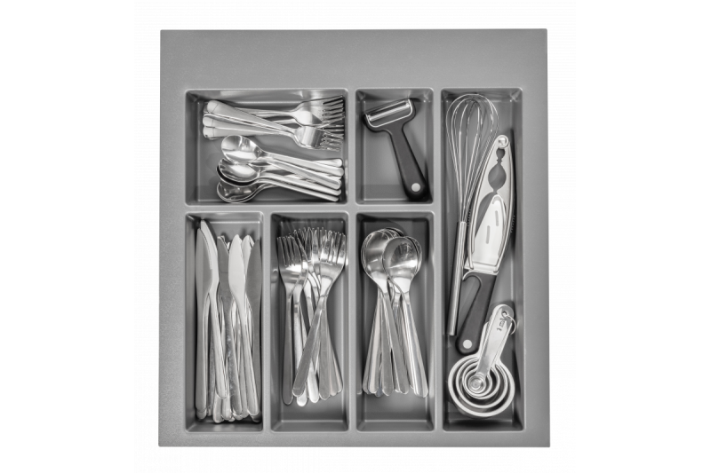 Decor Cutle Bestekbakken Inzet voor Keukenlade 500 Antraciet 1208966376 - Set van 2