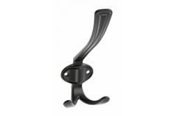 Zamak-hanger Coruna, groot, zwart mat 1208966505 - Set van 2