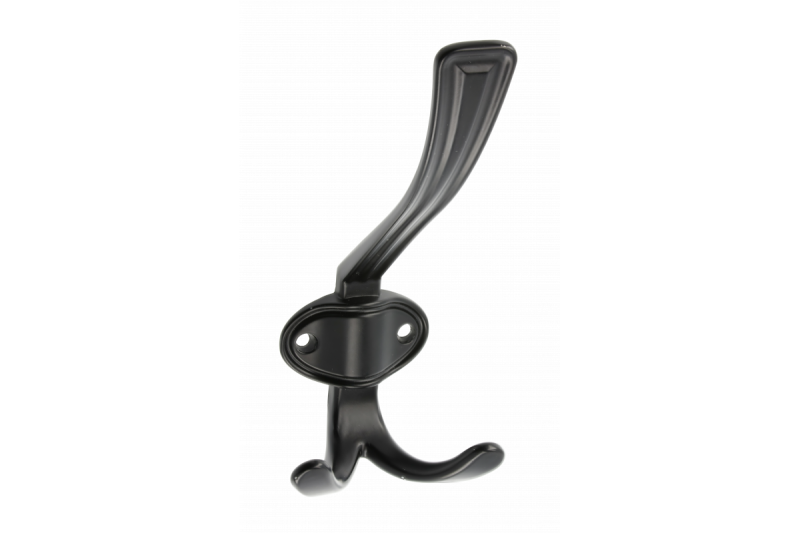 Zamak-hanger Coruna, groot, zwart mat 1208966505 - Set van 2
