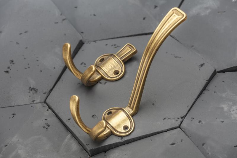 Zamak-hanger Coruna, klein, antiek messing 1208966506 - Set van 5