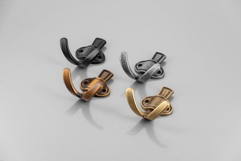 Zamak-hanger Coruna, klein, antiek zilver 1208966507 - Set van 5