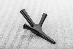 Zamak-hanger WALENCIA zwart mat 1208966571 - Set van 2