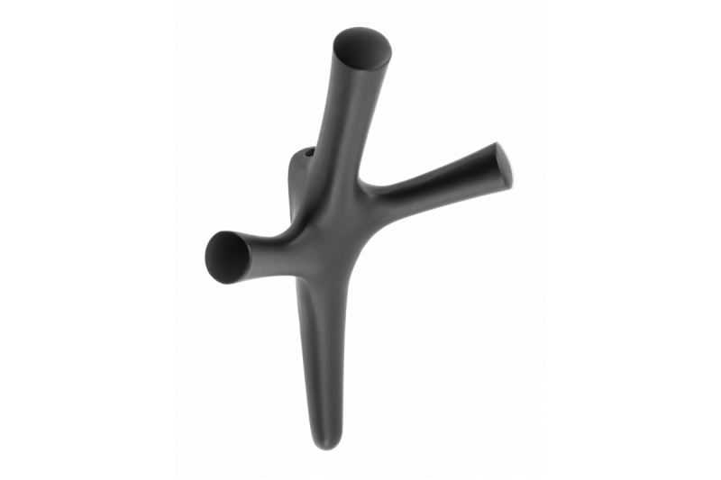 Zamak-hanger WALENCIA zwart mat 1208966571 - Set van 2