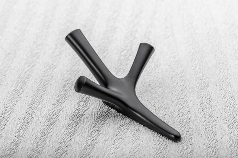 Zamak-hanger WALENCIA zwart mat 1208966571 - Set van 2