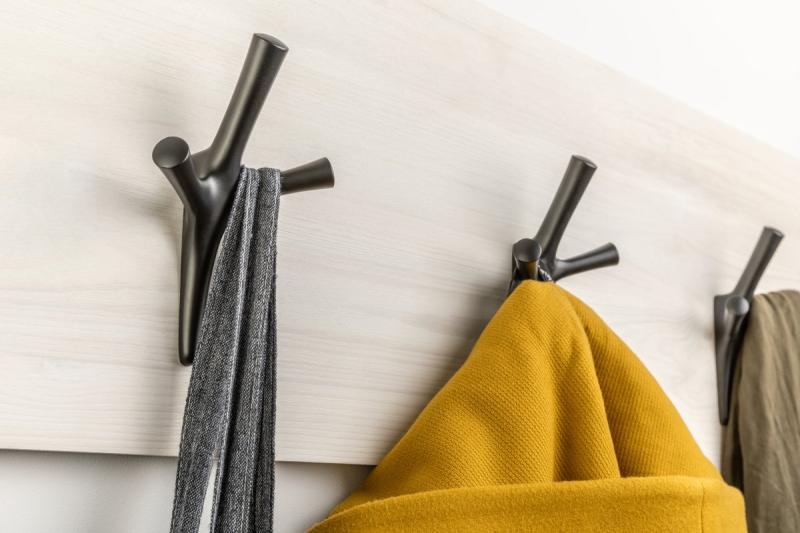 Zamak-hanger WALENCIA zwart mat 1208966571 - Set van 2
