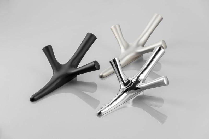Zamak-hanger WALENCIA zwart mat 1208966571 - Set van 2
