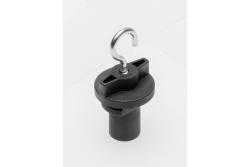 Bevestigingshaak voor stroomrail, 52 mm, zwart 1208966575 - Set van 7