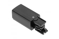 Eindstuk voor driefasige verzamelrail, 98 x 35 mm, links, zwart 1208966577 - Set van 2