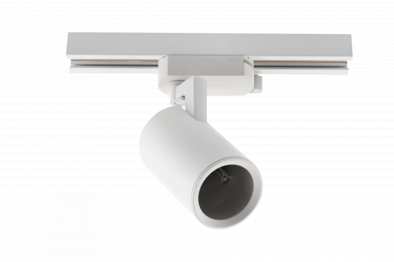 Verlichtingsarmatuur voor 1-fasige rail, ADO, GU10, max. 20 W, AC 220-240 V, 50/60 Hz, IP20, wit 1208966646 - Set van 2