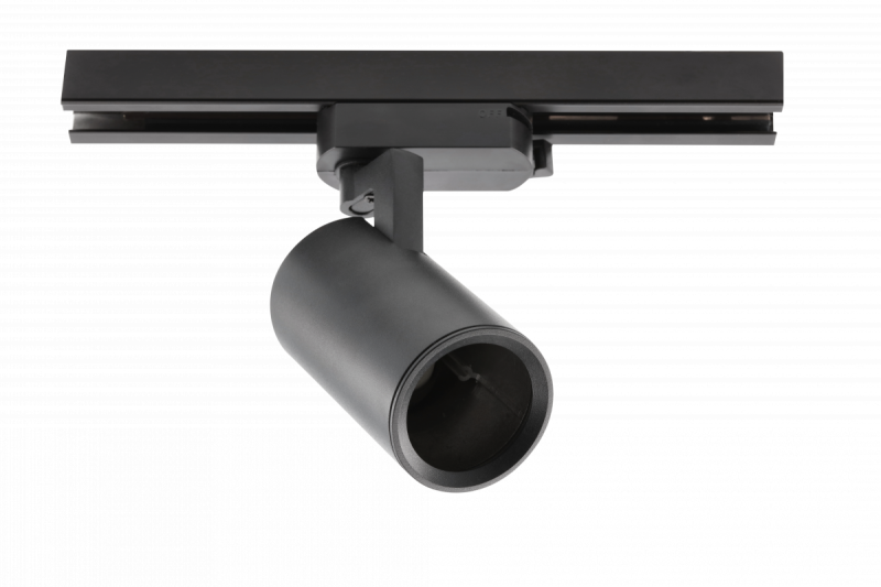 Verlichtingsarmatuur voor 1-fasige rail, ADO, GU10, max. 20 W, AC 220-240 V, 50/60 Hz, IP20, zwart 1208966647 - Set van 2