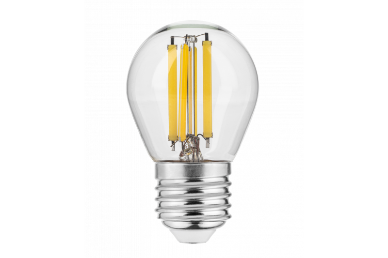 LED-LICHTVOORZIENING, GLOEIDRAAD, A-G, G45, 2700K, E27, 5,8W, AC 220-240 V, 360°, 640 lm, 50 mA 1208966966 - Set van 6
