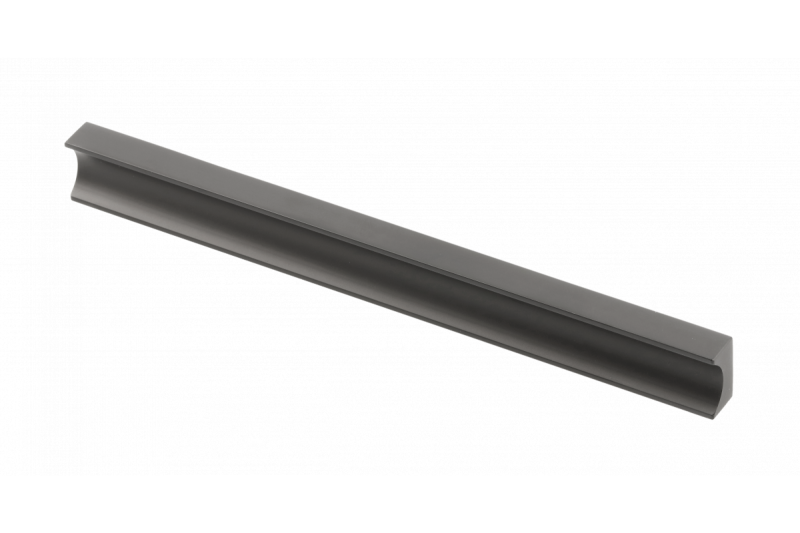 Meubelgreep GTV GROOVE, C=160 mm, L=190 mm, Al, matzwart 1208966981 - Set van 4