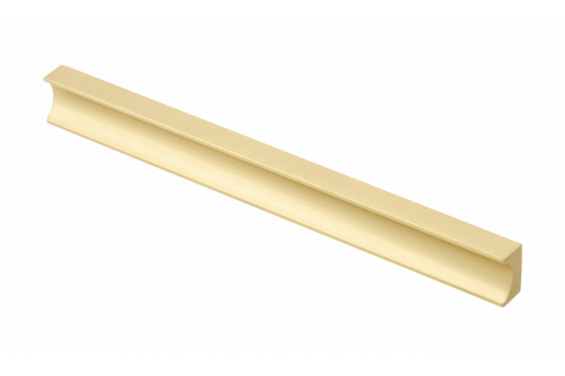 Meubelgreep GTV GROOVE, C=160 mm, L=190 mm, Al, geborsteld goud 1208966982 - Set van 4