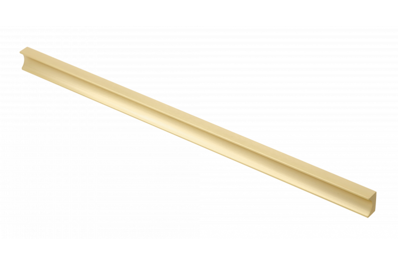 Meubelgreep GTV GROOVE, C=320 mm, L=360 mm, Al, geborsteld goud 1208966986 - Set van 2