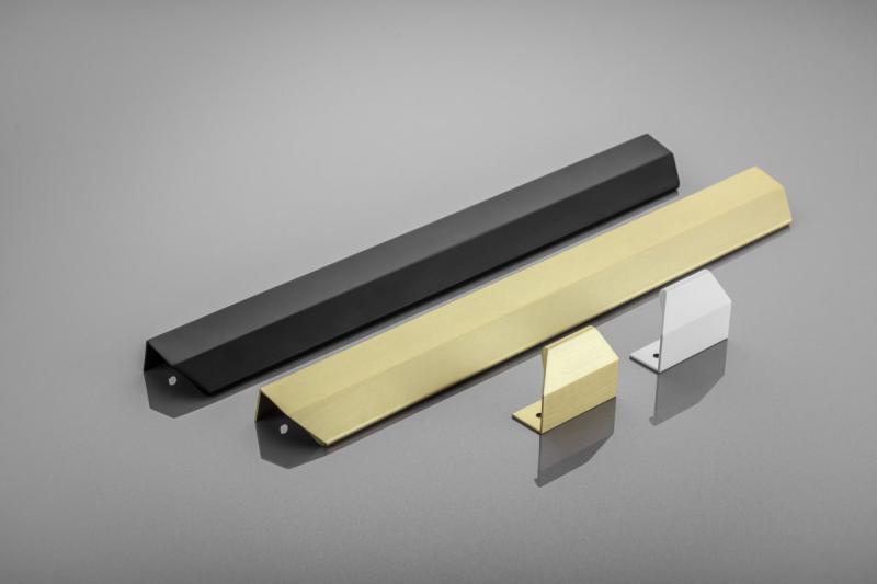 Meubelgreep GTV TREX CROSS, C=320 mm, L=350 mm, Al, geborsteld goud 1208967004 - Set van 3