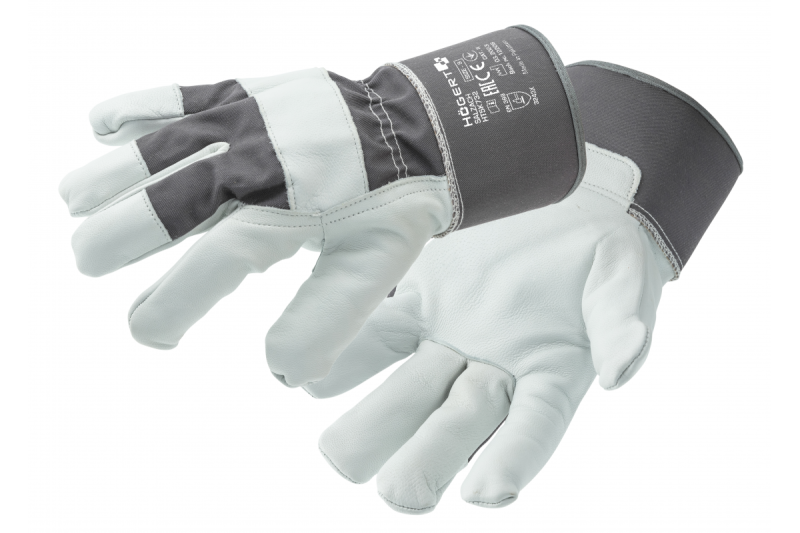 SALZACH leren handschoenen, Canadees (geitenleer), grafiet 10 - Set van 3
