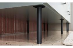 GTV RONDA SIMPLE furniture leg, cantilevered, H=180 mm, fi25 mm, steel, black matt