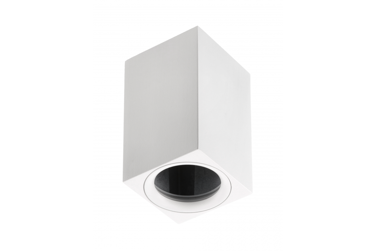 Stropní svítidlo TIPO, hliník, 60x60x100, IP20, max 50W, čtverec. Bílý - Sada 2