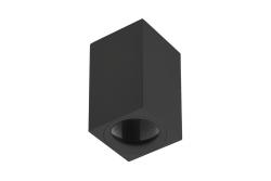 Stropní svítidlo TIPO, hliník, 60x60x100, IP20, max 50W, čtverec. Černá. - Sada 2