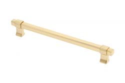 Bútorfogantyú GTV IMPERIAL, C=192 mm, L=226 mm, ZnAl, arany színű kefézett kivitel - Készlet 2