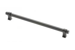 Bútorfogantyú GTV IMPERIAL, C=256 mm, L=290 mm, ZnAl, matt fekete - Készlet 3