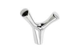 GTV TORNA-hanger, dubbel, ZnAl, verchroomd - Set van 3