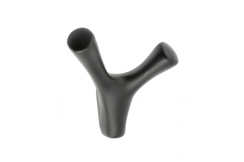 GTV TORNA-hanger, dubbel, ZnAl, matzwart - Set van 3