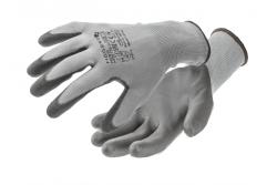 HUNTE-Handschuhe mit Polyurethan-Beschichtung, dunkelgrau/schwarz (12 Paar/Packung) 7 - Set mit 2