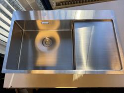 Pure.Sink Comfort RVS spoelbak met afdruipgedeelte 86x52 cm Tapwing links PCM5086LT-02 (kloon)