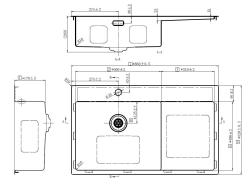 Pure.Sink Comfort RVS spoelbak met afdruipgedeelte 86x52 cm Tapwing links PCM5086LT-02