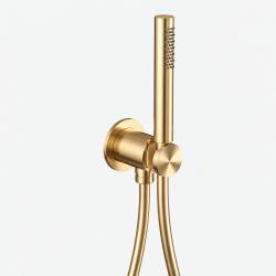 Aquanello Eterna Gold PVD Hand Shower Set with Water Connection and Bar-Style Hand Shower ET-S-SET13-1-60