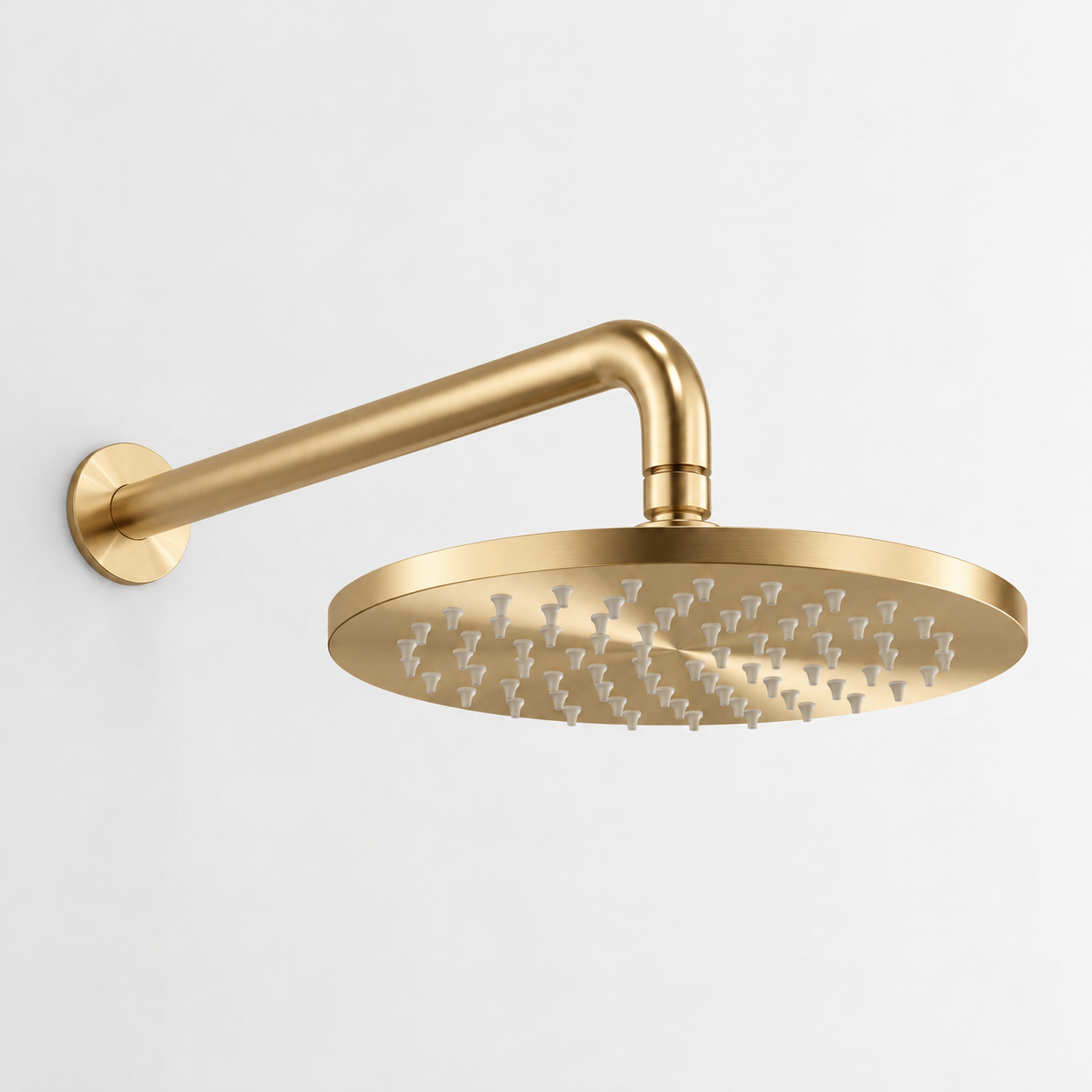 Aquanello Eterna Gold Rain Showerhead 200 mm with Wall-Mounted Shower Arm 390 mm ET-S-SET16-1-60