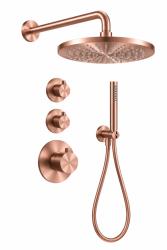 Aquanello Eterna Thermostatische Inbouw Doucheset 25 cm Regendouche Koper PVD ET-S-SET1-2-62