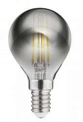 Bombilla Lumiere Decor LED redonda   E14 Filamento vela 1800K en cristal ahumado 45mm - Juego de 5