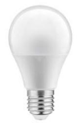 Bombilla Lumiere Decor LED redonda E27 blanco frío 4000K blanco brillante 60mm con sensor de luz tenue y de movimiento - Juego de 2