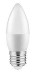 Bombilla Lumiere Decor LED ovalada E27 blanco neutro 3000K blanco brillante 37mm - Juego de 6