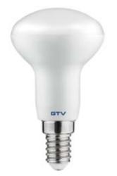 Decor Lumiere lámpara LED de seta E14 blanco frío 4000K Claro 50mm - Juego de 5