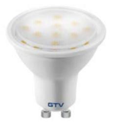 Decor Lumiere foco led GU10 luz diurna 6400K Claro 50mm 3,5W - Juego de 4