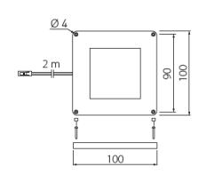 Decor Vegas  Keuken LED-armatuurpaneel warm wit verlichting 1208963229 - Set van 2
