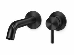 Aquanello Eterna Baterie de lavoar încastrabilă cu 2 găuri negru mat ET-W-1-10