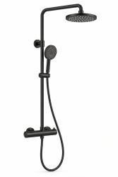 Aquanello Eterna Thermostatische Douchekolom 20 cm Regendouche Zwart PVD ET-S-SET10-1-10